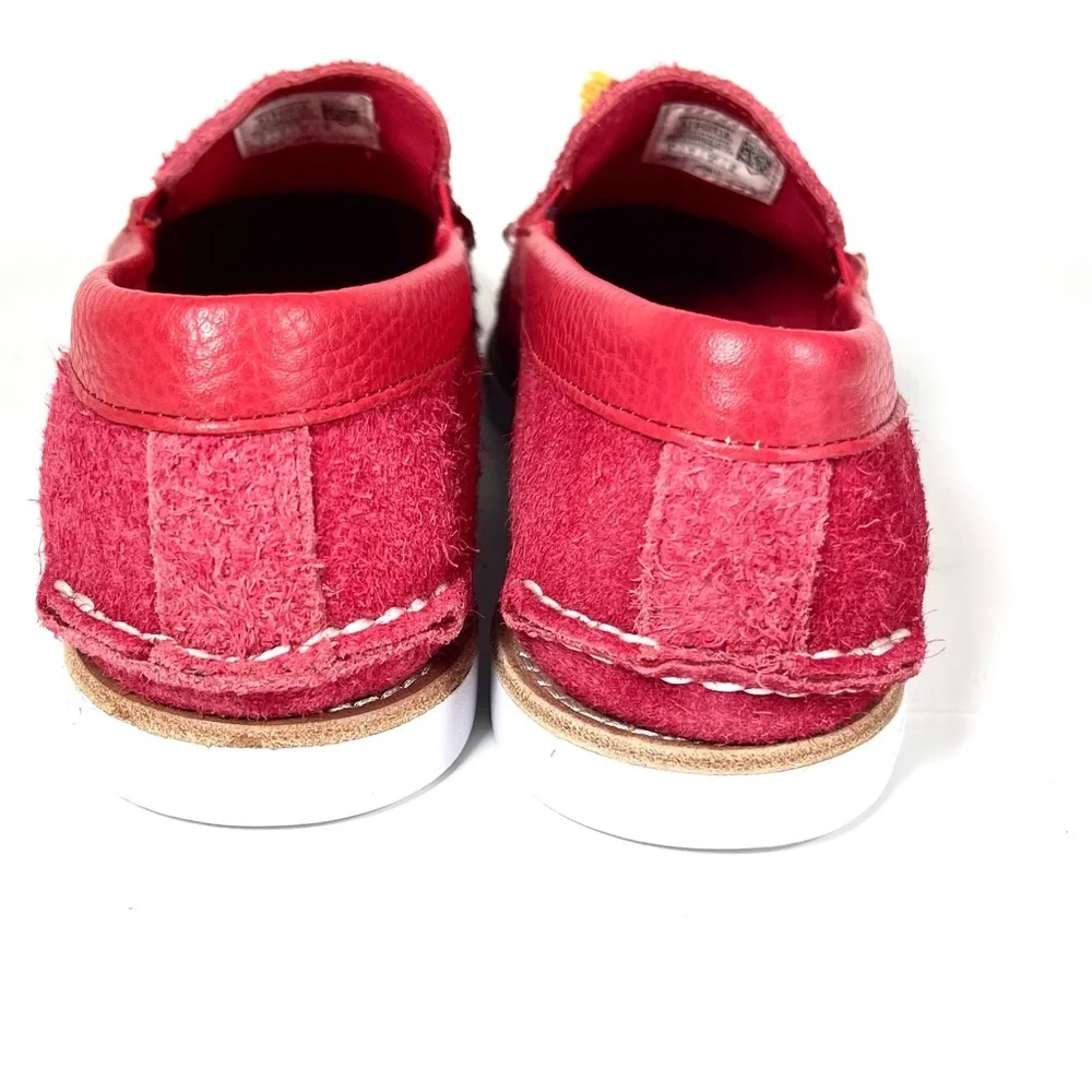 Sperry cloud Authentic‎ Original Men’s Tassel Loafers Red Suede Size 8 Rare